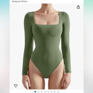 Suuksess square neck long sleeve bodysuit